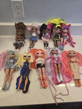 10 L.O.L. Surprise! Dolls Collection - Pink, Purple, Yellow, Orange, Blonde
